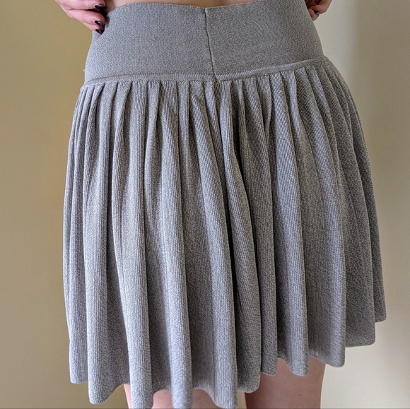 BP Studio for Charivari Vintage Made in Italy Silver Circle Skirt Small - Picture 7 of 7